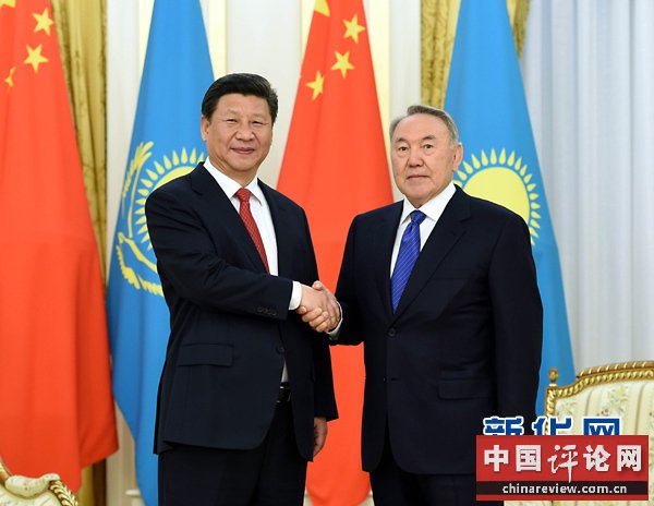 5月7日，国家主席习近平在阿斯塔纳同哈萨克斯坦总统纳扎尔巴耶夫举行会谈。 新华社记者 饶爱民 摄