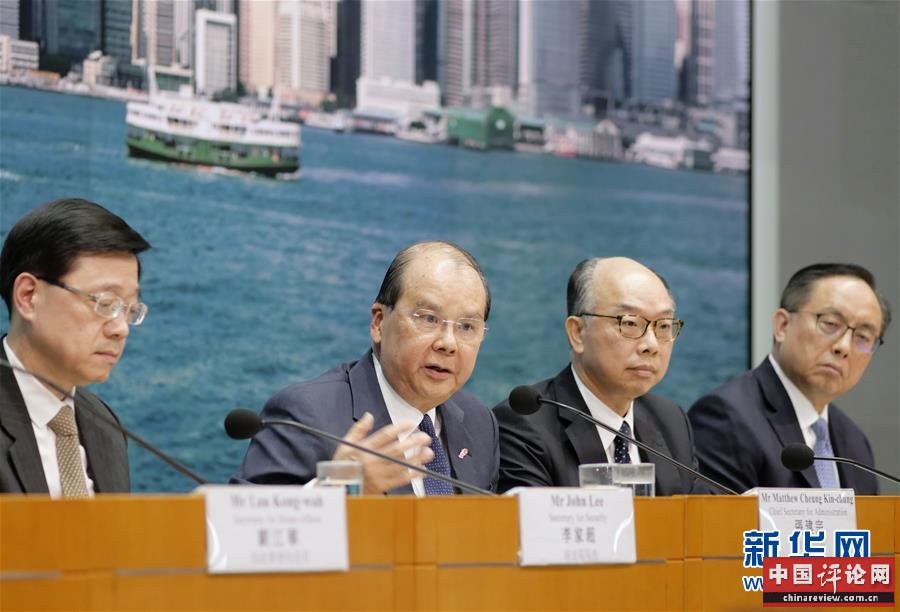 （港澳台·图文互动）（2）香港特区政府多部门：暴力行径无法无天 支持警队严正果断执法