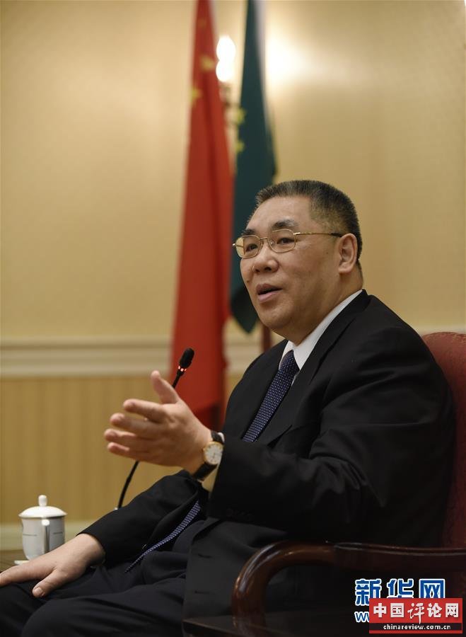（澳门回归20周年·图文互动）（1）国家支持是澳门同胞的最大信心——访澳门特区行政长官崔世安