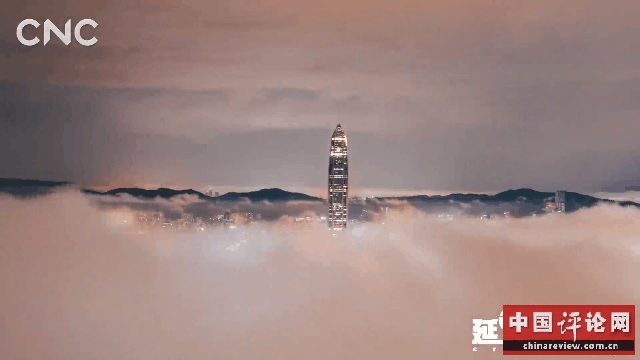 ▲ 延时摄影看云上深圳。图片来源：CNC视频