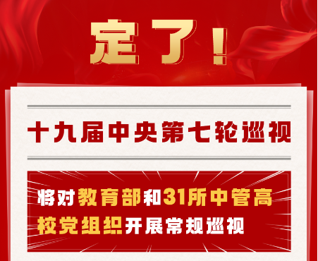 定了！十九届中央第七轮巡视巡视这些单位