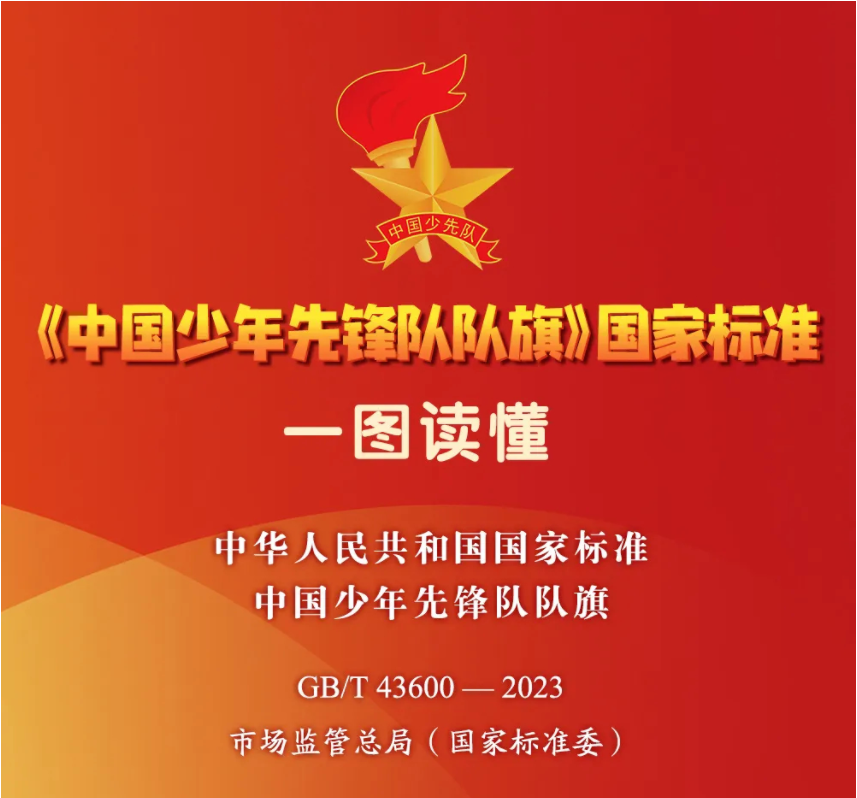 《中国少年先锋队队旗》国家标准将于6月1日正式实施