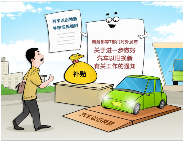 七部门发文进一步做好汽车以旧换新有关工作